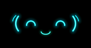 Animated happy face